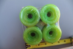 Neon Green 60mm Original 80’s Soft Cruiser Vintage Skateboard WHEELS – Set of 4