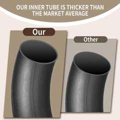 2.75/3.00-21” Heavy Inner Tube 80/100-21 (300/325-21) | 2-Pack for Dirt Bik