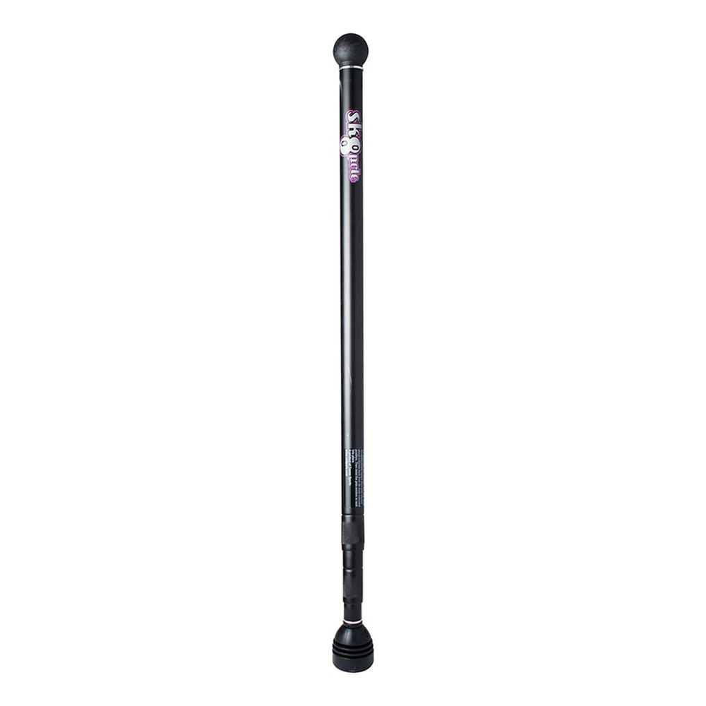 SK8POLE Longboard Land Paddle Aluminum Pusher Pole 33″ to 6′ 2″ Black