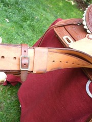 Billy Cook Saddlery Greenville Texas Western Roping Tooled Leather Saddle SZ 16