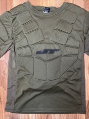 JT Padded Shirt Men’s OSFM Paintball Short Sleeve Olive Green One Size Fits Most