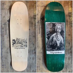 9.25” Shred Skateboards skateboard deck. Shaped with a Short wheelbase