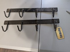 Formay Tack Rack W/4 Hooks &Hole Ends 19×4 High, Heavy, Equine Tack Holders