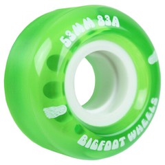 Bigfoot Skateboard Wheels 53mm 83A Soft Cruiser Filmer Wheels Green (Set of 4)