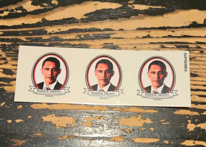 Supreme Barack Obama Mini Stickers SS17 + FREE SURPRISE