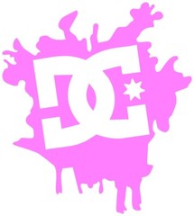 DC SHOE CO vinyl sticker decal skateboarding snowboarding