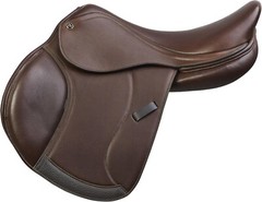Ovation Pony Saddle Covered Leather, 16 Medium Flap, Brown