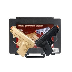 Double Eagle P328GB Spring Airsoft Pistols 140 Fps- Black & Gold