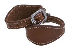 BLACK BROWN BURGUNDY LIGHT Leather Stirrup Hobbles Keepers Western Saddle