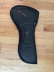 LeMieux ProSport X-Grip System (Silicone) Half Saddle Pad, Black, Size Large