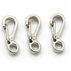 30PCS Mini Heavy Carabiner Snap Hook Clip Key Chain Aluminum Outdoor Camping Sil