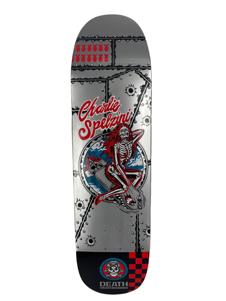 Charlie Spelzini Pro Deck – Death Skateboards POOL Shape 8.625 » free shipping