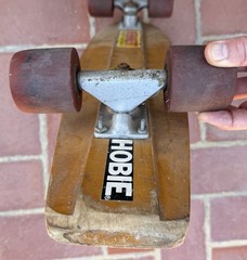 Vintage 1970’s Skateboard Deck Complete Tracker Trucks Tiger Trak IV 4 Wheels