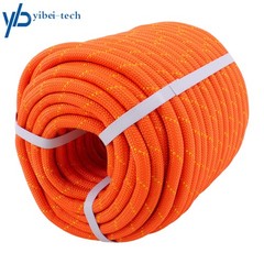 1/2in × 125ft Double Braided Polyester Rope Breaking Strength 8400 Pounds Orange