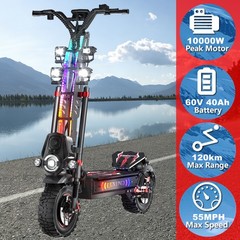 5000W/6000W/10000W Daul Motor, Huge Heavy Duty Electric Off-Road Scooter NFC 60V