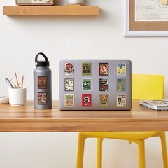 30Pcs Random Cool Retro Funny American Style Poster Waterproof Stickers