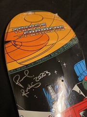 RARE SIGNED Paul Rodriguez Transformers Optimus Prime Primitive Skateboard Deck