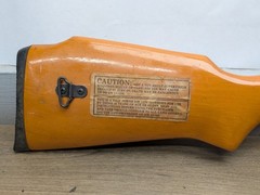 VINTAGE .177 CAL PELLET RIFLE BREAK BARREL UNMARKED, SHOOTS NICELY