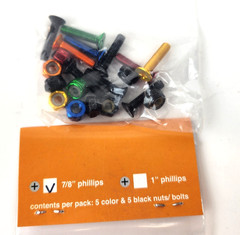 10 Pack Enjoi Colorful Little Buddies 7/8″ Phillips Skateboard Mounting Hardware