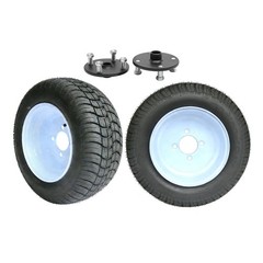 2 Pack ATV Golf Cart Wheels Tire & Rim 4 x 4» Bolt Patterm & 23T Rear Axle Hubs