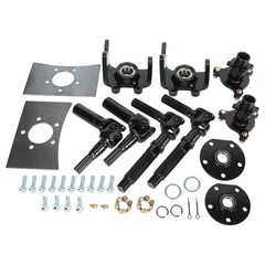 Go kart Front 4 Wheel Drive Axle Hub kit Swing Arm 48v 1000w Differential Motor