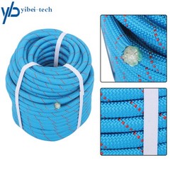 1/2in × 125ft Double Braided Polyester Rope Breaking Strength 8400 Pounds Blue