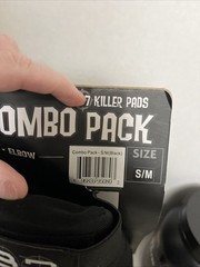 187 Killer Pads Combo Pack Knee & Elbow Black ADULT Small