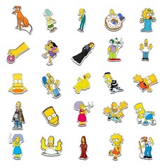 Mix 10/50 PCs The Simpsons Cartoon Luggage Laptop Car Sticker -No Duplicate
