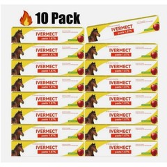 10 Pack Horse Dewormer Paste Apple Flavor EXP 1/2028 Discount Price NEW
