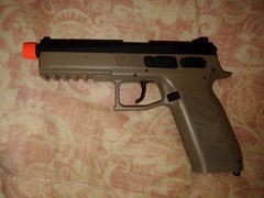 NEW ASG CZ P-09 Polymer Gas Blow Back Airsoft Pistol With Metal Slide – Black