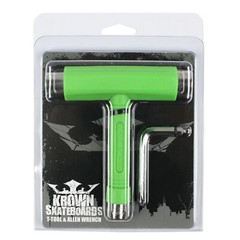 Krown All-in-One Skateboard T-Tool with Phillips and Allen Head – Neon Green