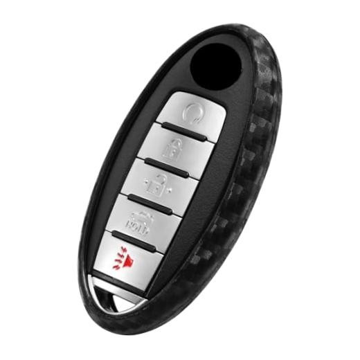 Key Fob Case Carbon Fiber Type-B Uni Button BU Carbon Fiber Black (1 Pc)
