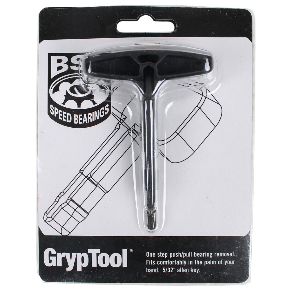 Inline Skate Hockey Gryp Tool BSB Bearings -Bearing Pusher +Extra 5/32 Allen Key