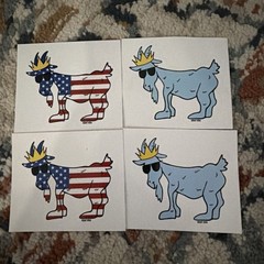 GOAT USA Stickers (4 Pack) 2 USA’s & 2 OG’s