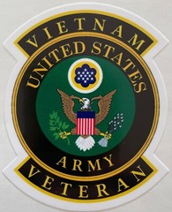 US Army Vietnam Veteran Sticker Waterproof New D211