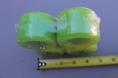 Neon Green 60mm Original 80’s Soft Cruiser Vintage Skateboard WHEELS – Set of 4