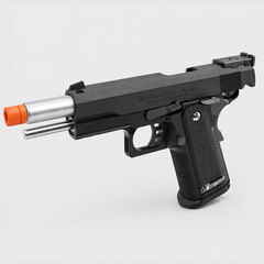 Airsoft 6mm GBB Full Al Alloy Metal Pistol Semi Auto w Extra Magazine Set