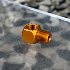 NEW Warrior 1/8 Inch NPT 90 Degree Elbow – Sunburst Orange