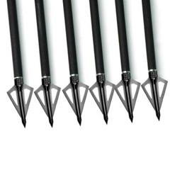 12pcs 30» Archery Carbon Arrows Hunting Broadheads 100 grain Quiver Bow Target