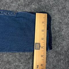 Goode Rider Jeans Equestrian Breeches Womens 26L Blue Cotton Knee Patch GUC