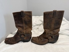 Frye Women’s Harness Western Boots Brown Leather US 9 MPN 225246