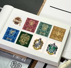 40Pcs Random Harry Potter Mini Hogwarts House Crests Label Stickers Gift Party