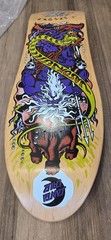 Santa Cruz Jason Jessee Neptune Signed Purple Skateboard Deck Sungod Shark Tail