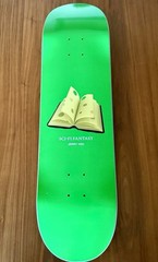Jerry Hsu Sci-Fi Fantasy 8.5” Swiss Book Skateboard Deck RARE