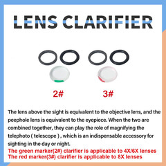 Archery Peep Sight Kit with Clarifier and Aperture Lenses for Compound Bows