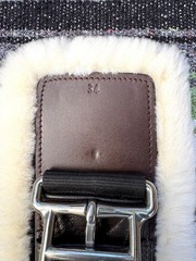 Total Saddle Fit -STRETCHTEC Western Cinch – 34” Brown / Fleece Liner