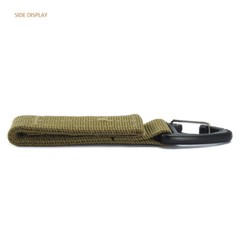 2 Pcs Tactical Webbing Belt Military Molle Key Hook Carabiner Buckle Strap Lot