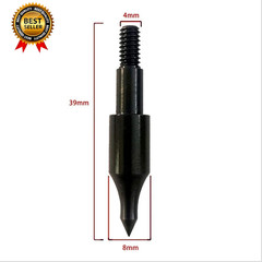 24 Pcs Steel 100 Grain Archery Arrow Field Points Field Tips – Practice Target &