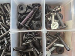 Rollerblade – Huge box of Inline Skate Parts – hundreds of hardware pieces