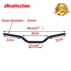 7/8″ Motorcycle Bars Handlebars Fit Harley Honda Suzuki Yamaha Ducati Black
